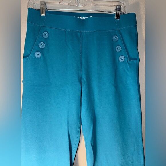 Betabrand blue Midrise bootcut pull on dress pants medium long - Picture 2 of 6